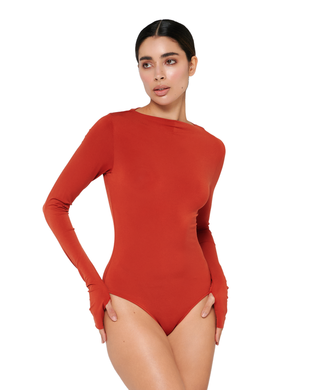 Maven Bodysuit - Crimson Flame